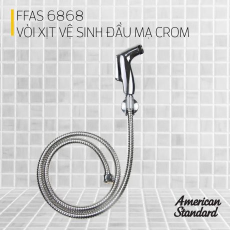 Vòi xịt vệ sinh American Standard đầu mạ chrome FFAS6868