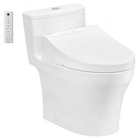 Bồn Cầu 1 Khối TOTO MS885CDW15 Nắp Rửa Điện Tử