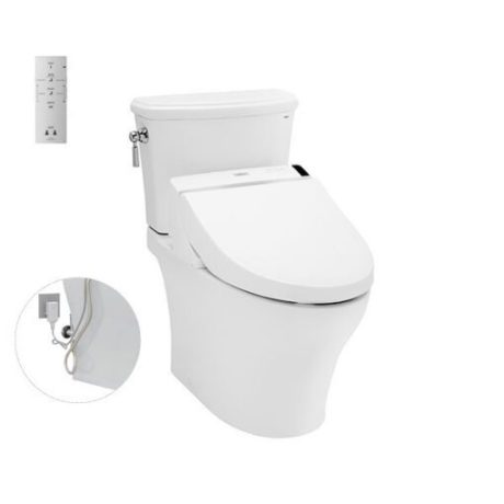 Bồn Cầu 2 Khối TOTO CS986GW6 Nắp Rửa Điện Tử