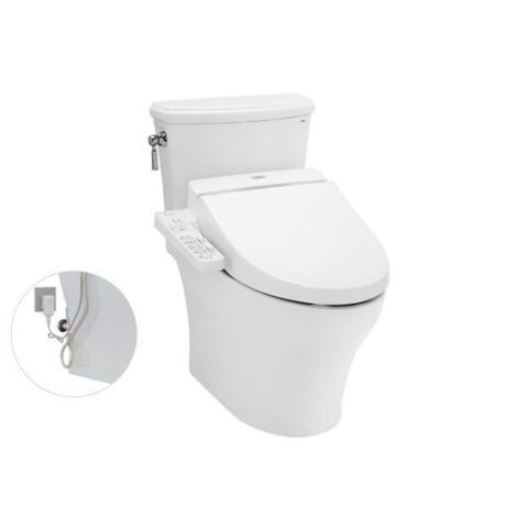 Bồn Cầu 2 Khối TOTO CS986GW7 Nắp Rửa Điện Tử